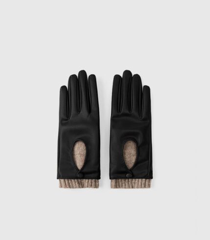 Short combined gloves